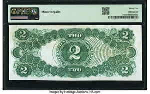 image for: Fr. 54 $2 1880 Legal Tender PMG Choice Very Fine 35....