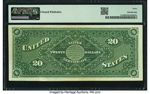 image for: Fr. 314 $20 1886 Silver Certificate PMG Extremely Fine 40....
