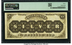 image for: Fr. 312 $20 1880 Silver Certificate PMG Very Fine 30....