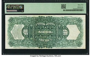image for: Fr. 187j $1,000 1880 Legal Tender PMG Choice Very Fine 35....