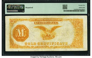 image for: Fr. 1218f $1,000 1882 Gold Certificate PCGS Very Fine 25....