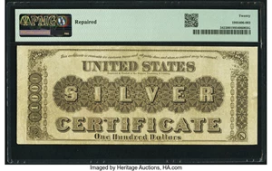image for: Fr. 342 $100 1880 Silver Certificate PMG Very Fine 20....