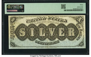 image for: Fr. 284 $10 1878 Silver Certificate PMG Very Fine 30....