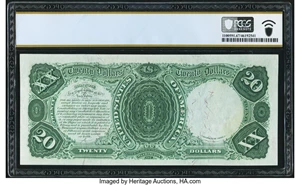 image for: Fr. 141 $20 1880 Legal Tender PCGS Banknote Superb Gem Unc 67PPQ....