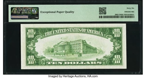 image for: Fr. 2003-D $10 1928C Federal Reserve Note. PMG Gem Uncirculated 66 EPQ....
