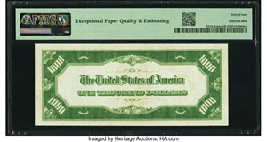 image for: Fr. 2210-K $1,000 1928 Federal Reserve Note. PMG Choice Uncirculated 64 EPQ....