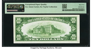 image for: Fr. 2003-E $10 1928C Federal Reserve Note. PMG Choice Uncirculated 64 EPQ....
