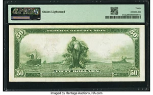 image for: Fr. 1013a $50 1914 Red Seal Federal Reserve Note PMG Very Fine 30....