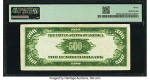 image for: Fr. 2200-K $500 1928 Federal Reserve Note. PMG Very Fine 30....