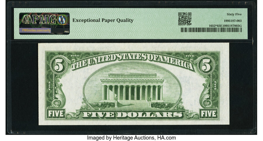 1934B $5  Star Replacement (Fr. 1652*) thumbnail 11