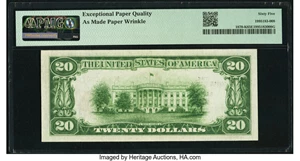 image for: Low Serial Number 19 Fr. 1870-K $20 1929 Federal Reserve Bank Note. PMG Gem Uncirculated 65 EPQ....