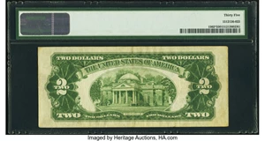 image for: Fr. 1502* $2 1928A Legal Tender Star Note. PMG Choice Very Fine 35....