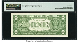 image for: Fr. 1621 $1 1957B Silver Certificate. PMG Gem Uncirculated 70 EPQ*....