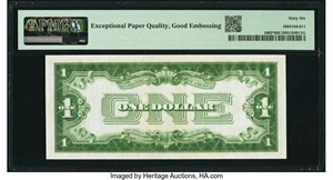 image for: Fr. 1602* $1 1928B Silver Certificate. PMG Gem Uncirculated 66 EPQ....