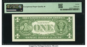 image for: Fr. 1620 $1 1957A Silver Certificate. PMG Gem Uncirculated 70 EPQ*....