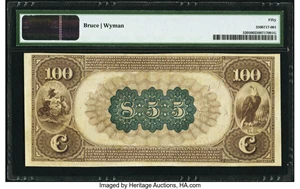 image for: Clearfield, PA - $100 1882 Brown Back Fr. 520 The County National Bank Ch. # (E)855 PMG About Uncirculated 50....