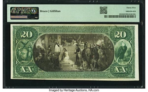 image for: Stamford, NY - $20 1875 Fr. 435 The National Bank of Stamford Ch. # 2602 PMG Choice Very Fine 35....