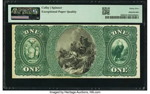 image for: Poughkeepsie, NY - $1 Original Fr. 380b The Fallkill National Bank Ch. # 659 PMG Choice Very Fine 35 EPQ....