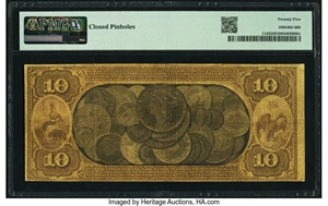image for: San Francisco, CA - $10 1872 Fr. 1143 The National Gold Bank & Trust Company Ch. # 1994 PMG Very Fine 25....