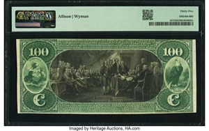 image for: Philadelphia, PA - $100 1875 Fr. 457 The First National Bank Ch. # 1 PMG Choice Very Fine 35....