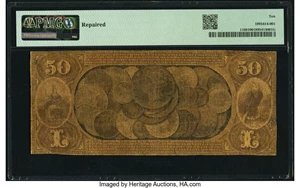 image for: San Francisco, CA - $50 1870 Fr. 1160 The First National Gold Bank Ch. # 1741 PMG Very Good 10....