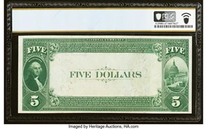 image for: Carrollton, IL - $5 1882 Value Back Fr. 574 The Greene County National Bank Ch. # (M)2390 PCGS Banknote Superb Gem Unc 67 PPQ....