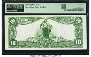 image for: Charleroi, PA - $10 1902 Plain Back Fr. 627 The First National Bank Ch. # 4534 PMG Gem Uncirculated 66 EPQ....
