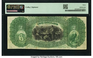 image for: Southport, CT - $2 Original Fr. 387b The Southport National Bank Ch. # 660 PMG Very Fine 30....