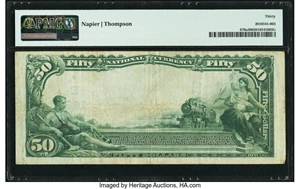 image for: Washington, DC - $50 1902 Plain Back Fr. 679a Federal-American National Bank Ch. # (E)10316 PMG Very Fine 30....