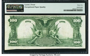 image for: Omaha, NE - $100 1902 Date Back Fr. 690 The Omaha National Bank Ch. # 1633 PMG Choice Very Fine 35 EPQ....
