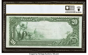 image for: Pittsburgh, PA - $20 1902 Plain Back Fr. 650 The Peoples National Bank Ch. # (E)727 PCGS Banknote Gem Unc 66 PPQ....