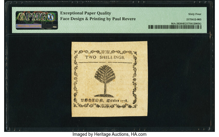 Oct 16, 1778 2s Massachussetts (Fr. MA262) thumbnail 3