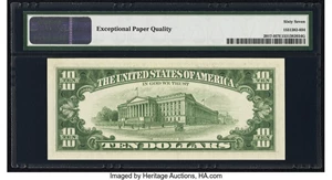 image for: Fr. 2017-I $10 1963A Federal Reserve Note. PMG Superb Gem Unc 67 EPQ....