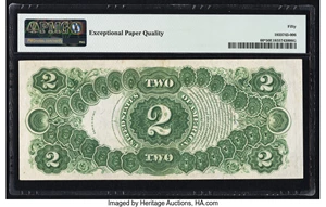 image for: Fr. 60* $2 1917 Legal Tender Star PMG About Uncirculated 50 EPQ....