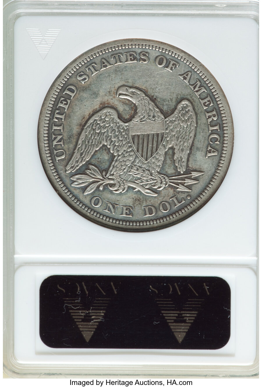 1854 $1 AU50 thumbnail 2