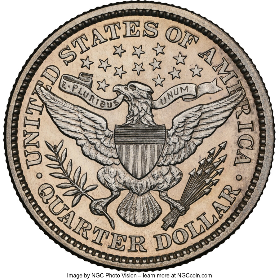 1898 25c AU53 CAC thumbnail 8