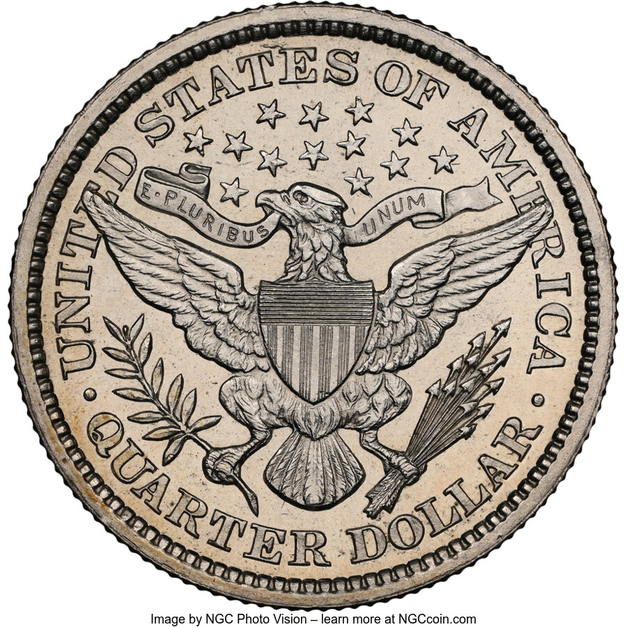 1894 25c AU53 CAC thumbnail 10