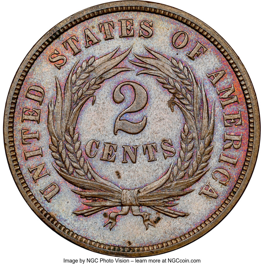 1866 2c MS BN MS64 BN CAC thumbnail 7