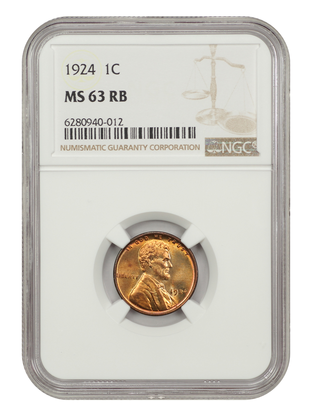 1924 1c MS RB MS63 RB thumbnail 3
