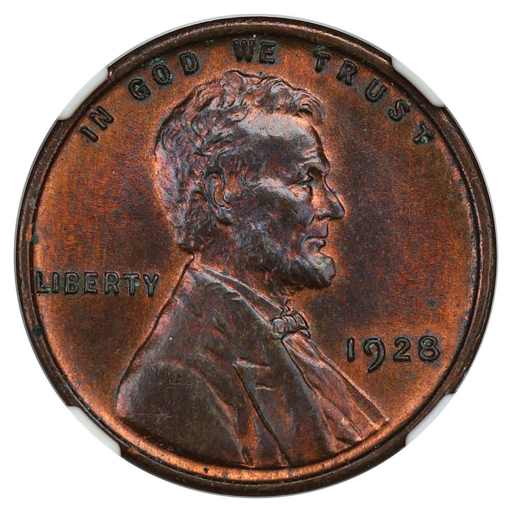 1928 1c NGC MS63 RB