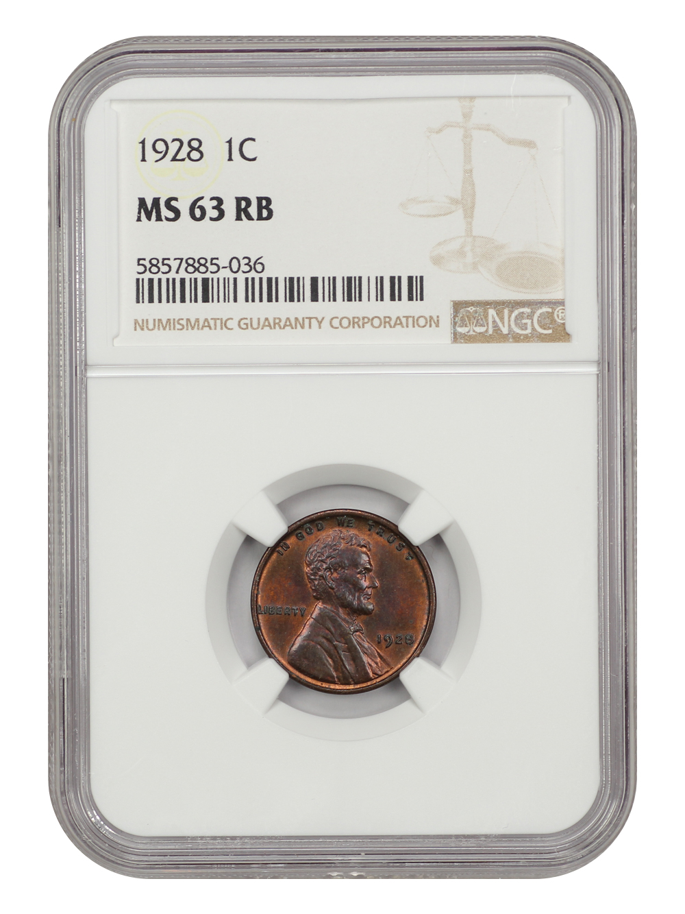 1928 1c MS RB MS63 RB thumbnail 3