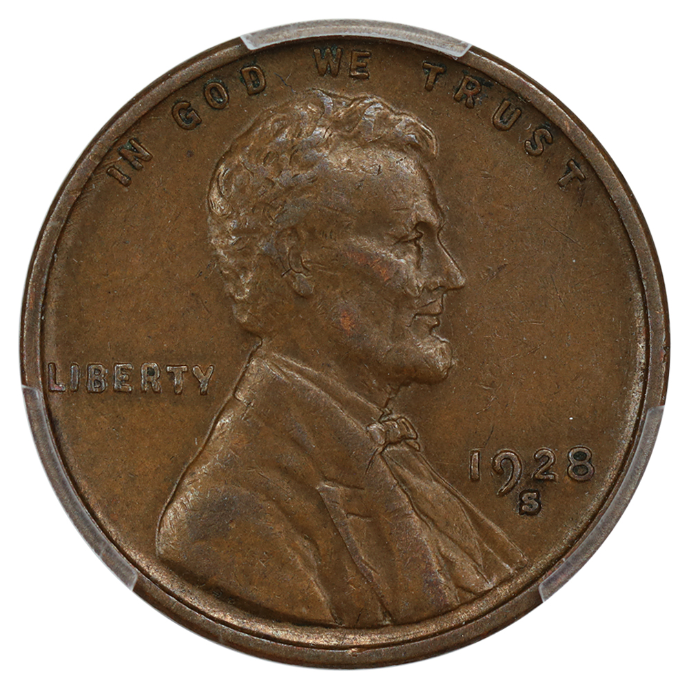 1928-S 1c PCGS AU50