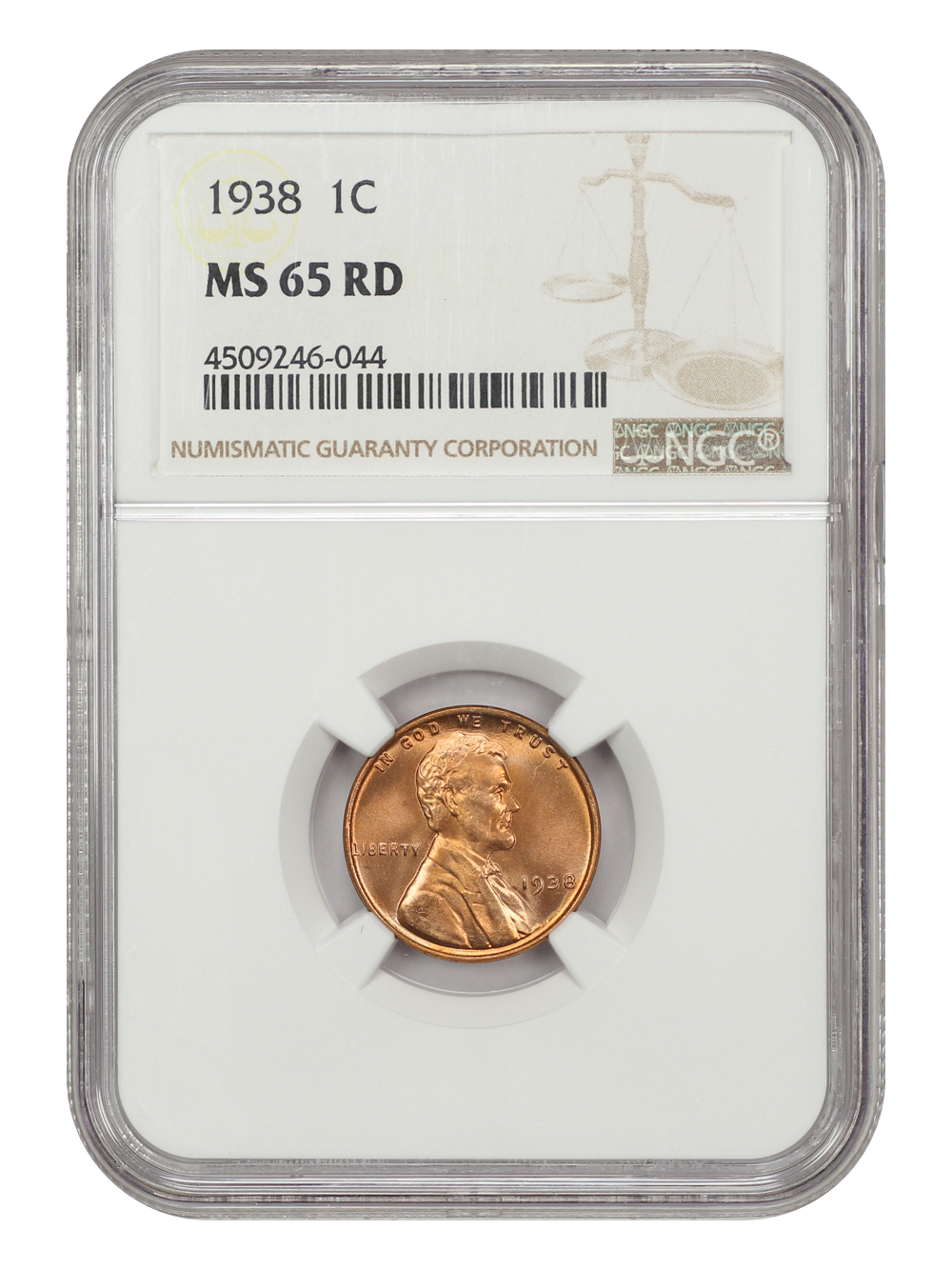 1938 1c MS RD MS63 RD CAC thumbnail 5