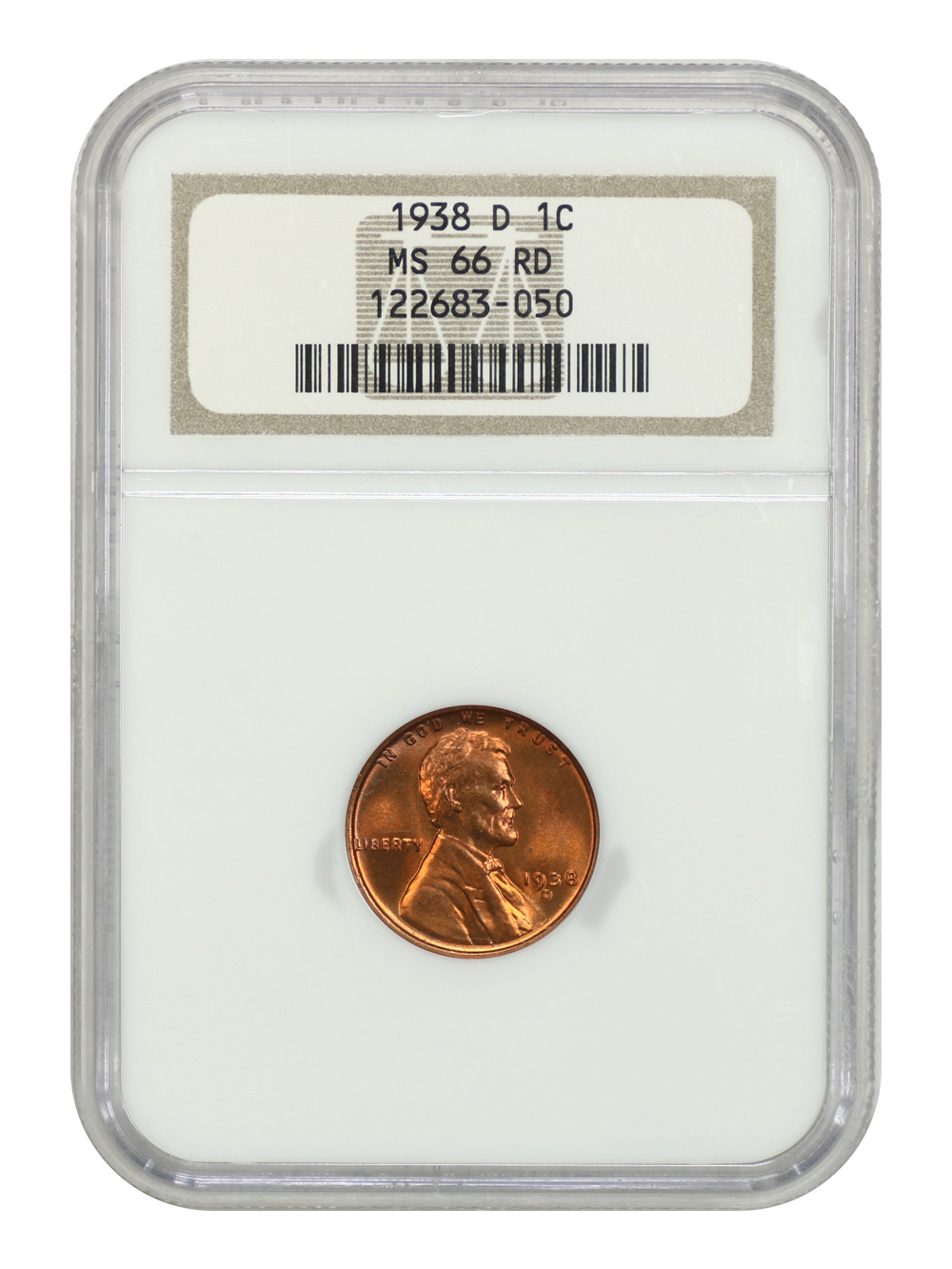 1938-D 1c MS RD MS66 RD thumbnail 6