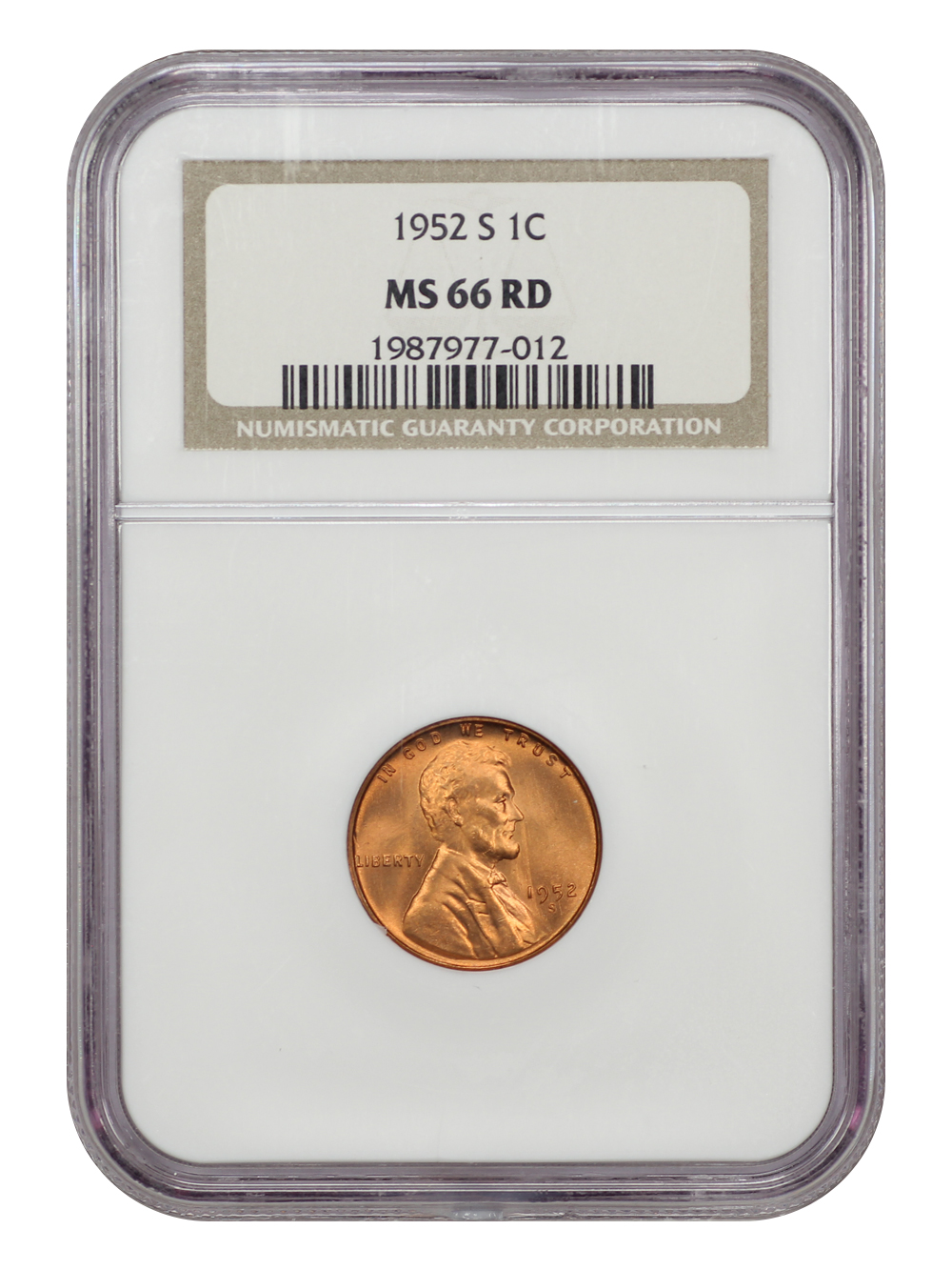 1952-S 1c MS RD MS65 RD thumbnail 3