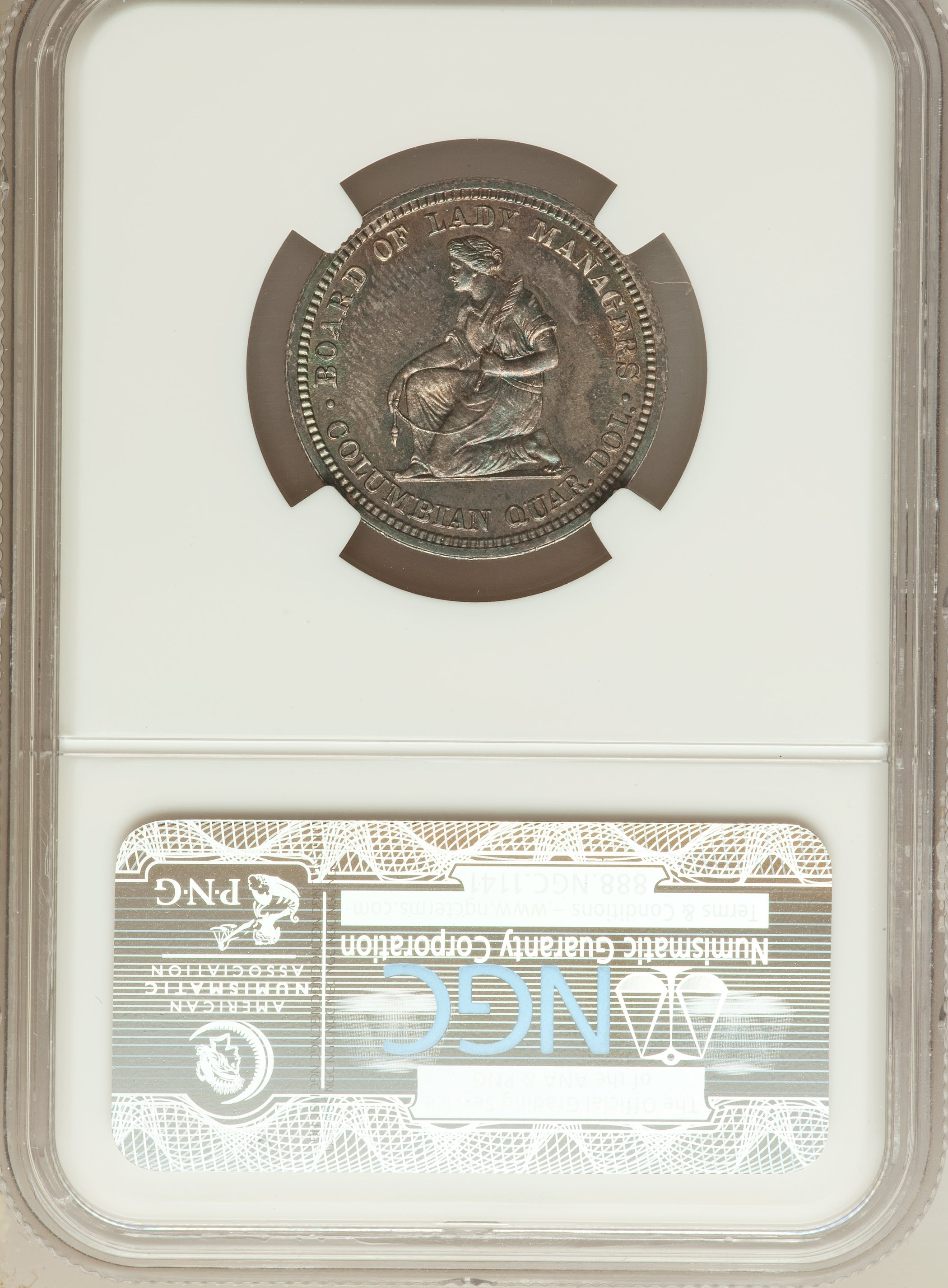 1893 25c Isabella MS PL MS66 PL CAC thumbnail 2