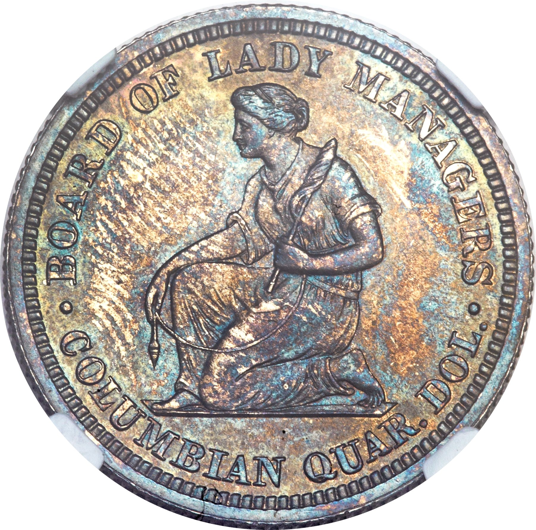 1893 25c Isabella MS PL MS66 PL CAC thumbnail 3