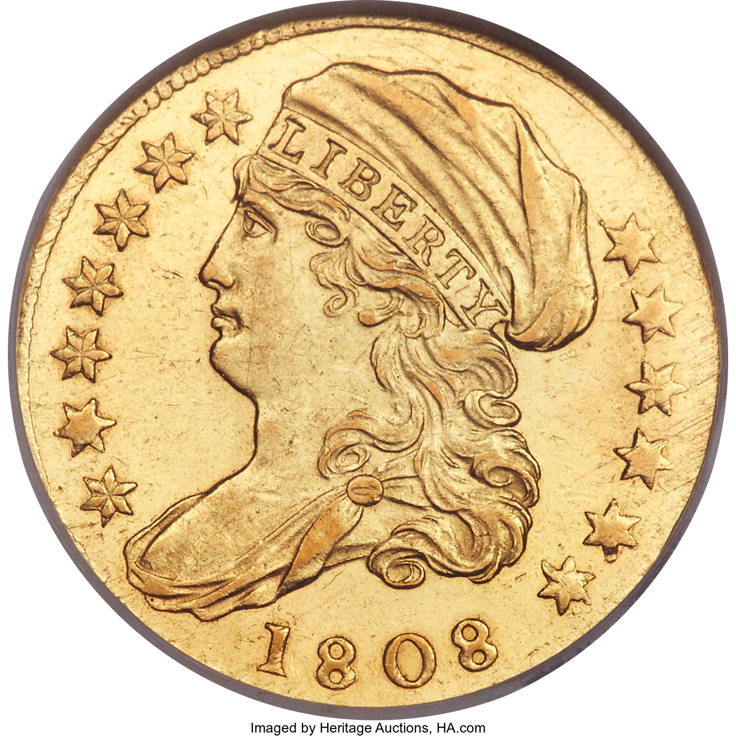 1808 $2 1/2 BD-1, R.4, MS61 NGC. ...