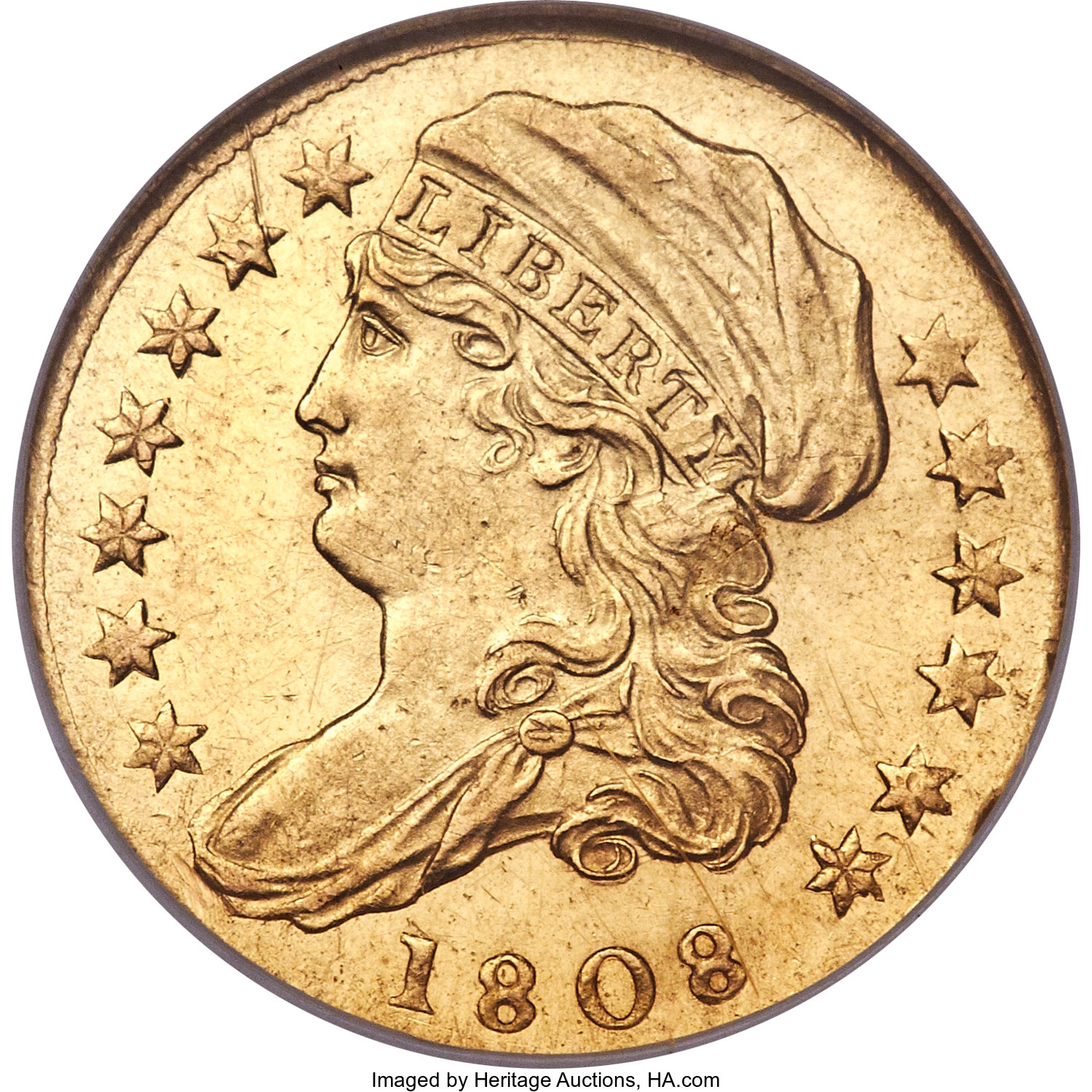 1808 $2 1/2 BD-1, R.4, MS61 NGC. ...