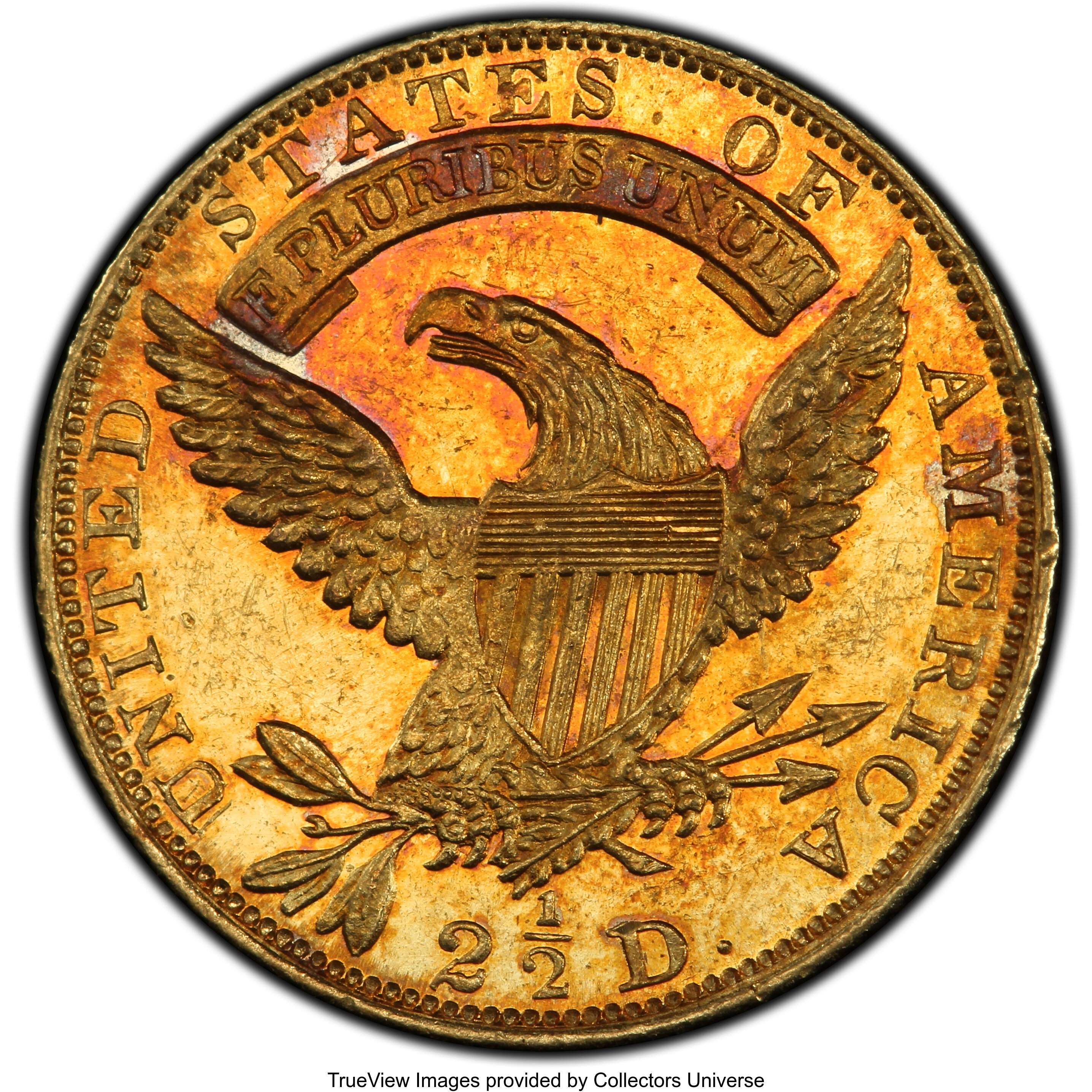 1834 $2 1/2 Capped Bust MS PL MS63 PL thumbnail 4